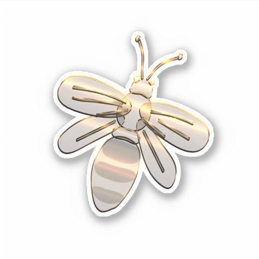 Goudbijen Sticker (Voorkant)