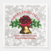 Goudblaasbalken met kerstmis servet (Voorkant)