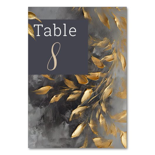 Goudblad Impasto Noir Kaart (Voorkant)