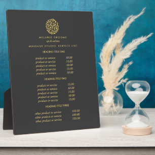 Goudbladeren logo grijs   Massageprijsstelling voo Fotoplaat