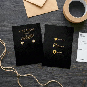 Goudbladeren, oordekblad visitekaartje