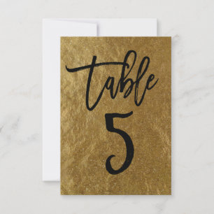 Goudbladfolie Moderne Script Tafelnummer 5