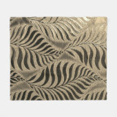 Goudbladig motief fleece deken (Voorkant (Horizontaal))