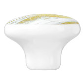 Goudbladmarmer abstract modern goud keramische knop (Zijkant)