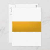 Goudblanco SJABLOON : Voeg tekst, afbeelding, vull Briefkaart (Voorkant / Achterkant)