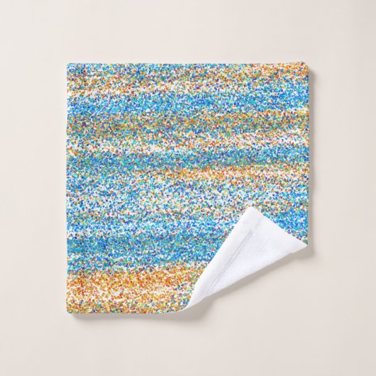 Goudblauw Glitter Abstract Bad Handdoek (Wasdoekje)