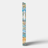 Goudblauw Glitter Abstract Case-Mate iPhone Case (Achterkant / Links)