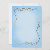 Goudblauw verhalenboek Wit pompoen Vrijgezellenfee Kaart (Achterkant)