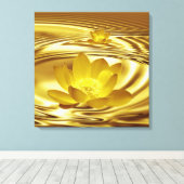 Goudbloem Canvas Afdruk (Insitu (Houten vloer))