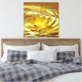 Goudbloem Canvas Afdruk (Insitu (Slaapkamer))