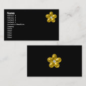 Goudbloem en diamant visitekaartje (Voorkant / Achterkant)