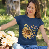 Goudbloem en geelvlinderMontage T-shirt