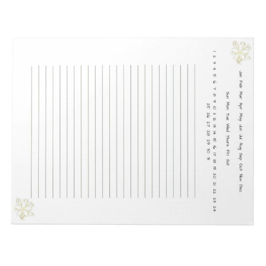 Goudbloem Notitieblok (Voorkant)