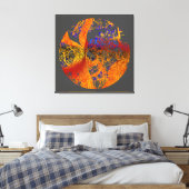 Goudbloemboom Canvas Afdruk (Insitu (Slaapkamer))