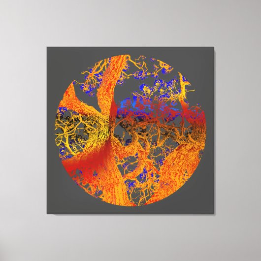 Goudbloemboom Canvas Afdruk (Voorkant)