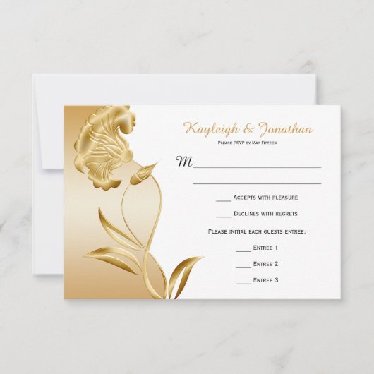 goudbloemen zwenken RSVP (Voorkant)