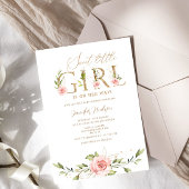 Goudblozen baby shower kaart