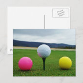 Goudbollen, t-shirt uit de bergen briefkaart (Voorkant / Achterkant)