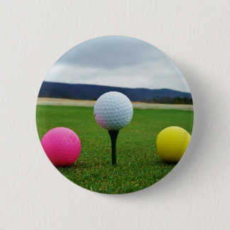 Goudbollen, t-shirt uit de bergen ronde button 5,7 cm