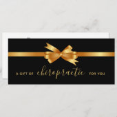 Goudbolletje van chiropractisch cadeaubon (Voorkant / Achterkant)