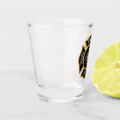 Goudbrandblusafdeling brandbluspenningbadge shot glas (Links)