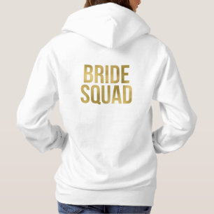 Goudbridesmaïden, gedrukt op goudbruin hoodie