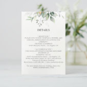 Goudbruiloft met eucalyptusbladgoud in Castro Informatiekaartje (Staand voorkant)
