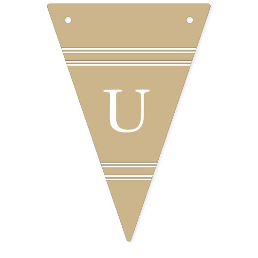 Goudbruiloft met gebrande steen vlaggetjes (Derde vlag)