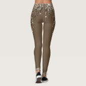 Goudbruine druppelaar leggings (Achterkant)
