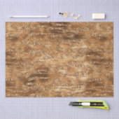 Goudbruine glitter strepen tissuepapier (Craft)