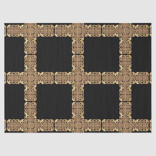 goudcelkruipapier tissuepapier (Voorkant)