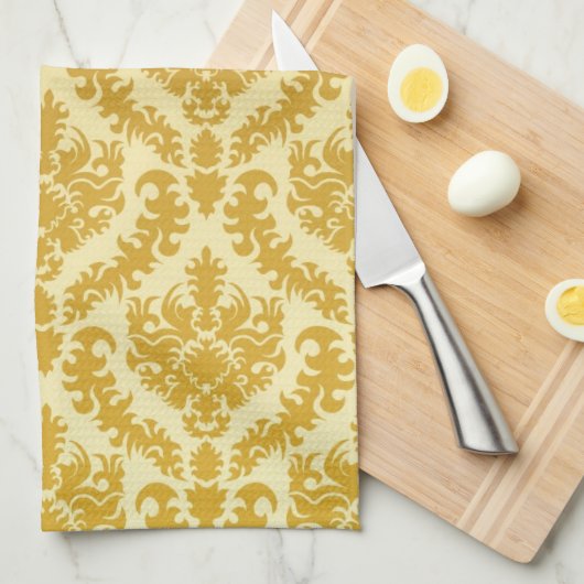 gouddamp theedoek (Quarter Fold)