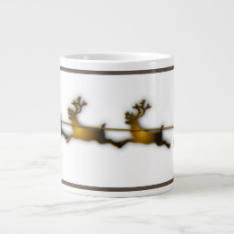 Gouddeer kerstkerstkerstklep extra grote beker