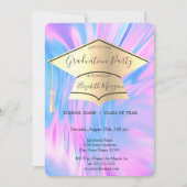 Gouddegraatkap, regenboogholografisch Afstuderen Kaart (Voorkant)