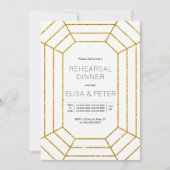 Gouddiamantjuwelen bruiloft, diner kaart (Voorkant)