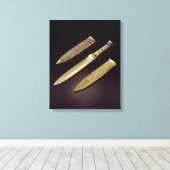 gouddolk en mantel canvas afdruk (Insitu (Houten vloer))