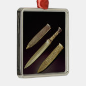 gouddolk en mantel metalen ornament (Rechts)