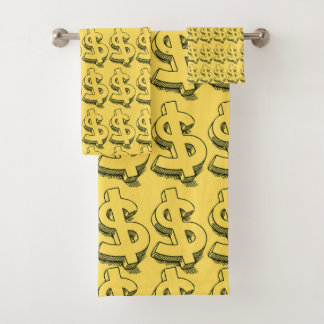 gouddollar bad handdoek