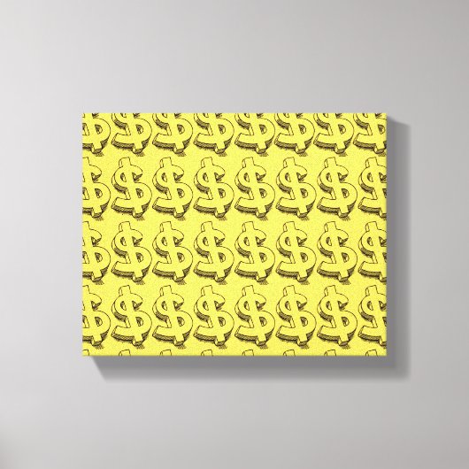 gouddollar canvas afdruk (Voorkant)
