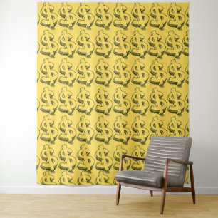 gouddollar wandkleed