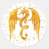 Gouddraak in de Stickers van de sterren (Voorkant)