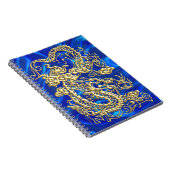 Gouddraak in reliëf notitieboek (Rechterzijde)