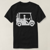 gouddrinker van golfkart t-shirt (Design voorkant)
