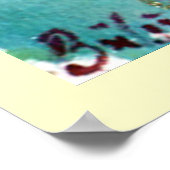 GOUDE BUTTERFLES IN BLAUW POSTER (Hoek)