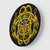 GOUDE CELTISCHE KENNIS MET TWEE TEKENS GROTE KLOK (Hoek)