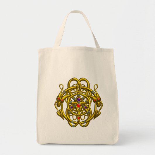 GOUDE CELTISCHE KENNIS MET TWEE TEKENS TOTE BAG (Voorkant)