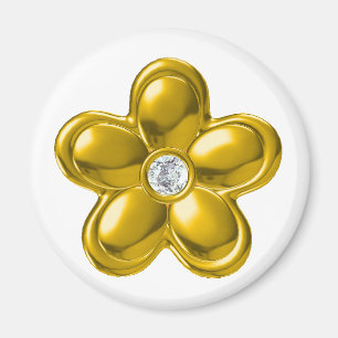 GOUDE STROOM MET DIAMOND MAGNEET