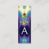 GOUDE WETGEVING MET GEM STONES MONOGRAM MINI VISITEKAARTJE (Achterkant)