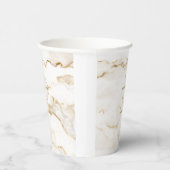 Goudeffect Marmer (op maat) Papieren Bekers (Rechts)