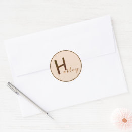 Gouden 3D Letter H Stickers